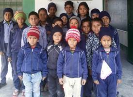  SHOES DISTRIBUTION TO POOR STUDENTS AT GOVT. SCHOOL LAUNGA